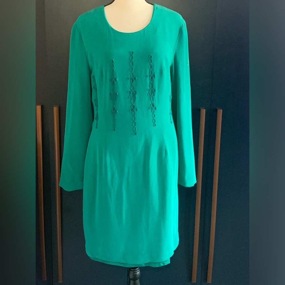 60s vintage Emerald dress.
